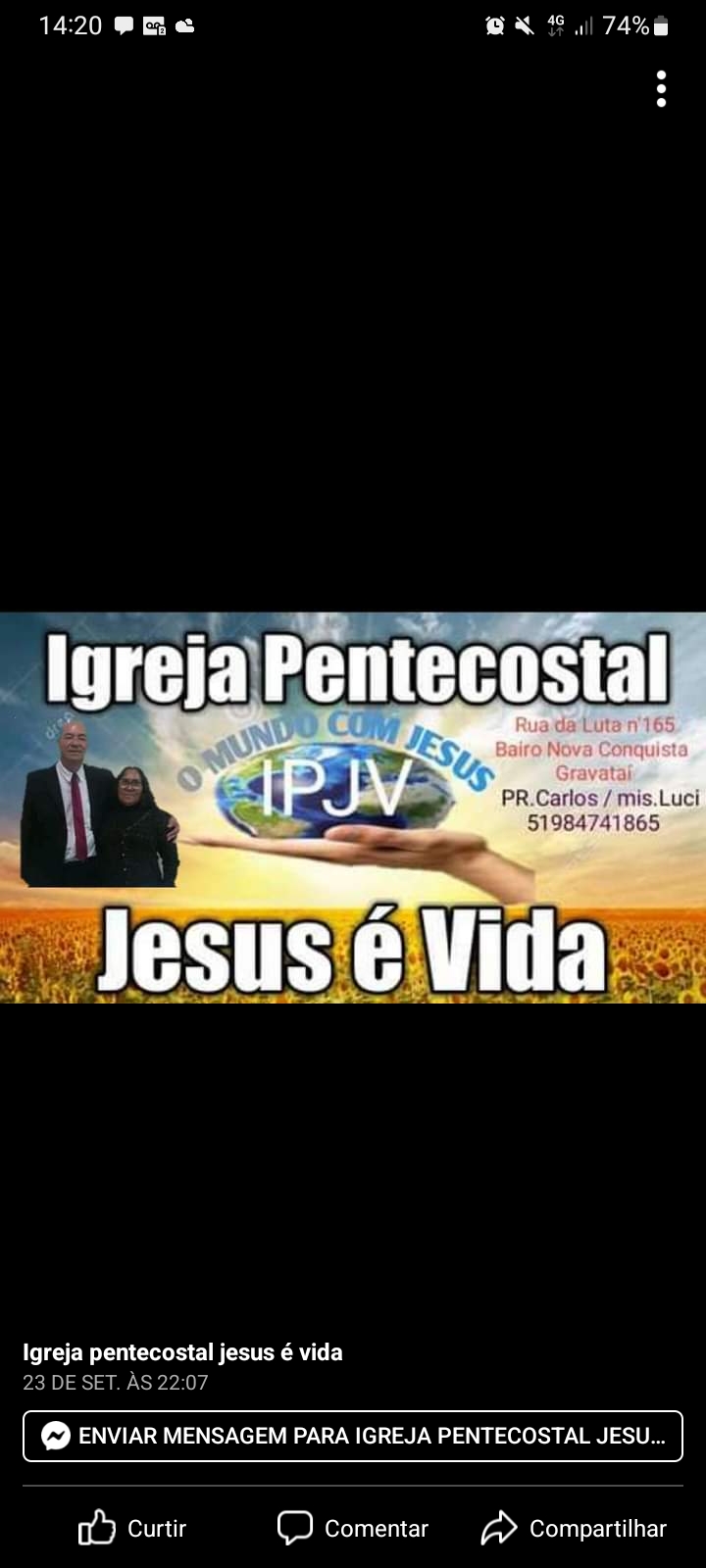 Igreja Pentecostal Jesus é Vida RS